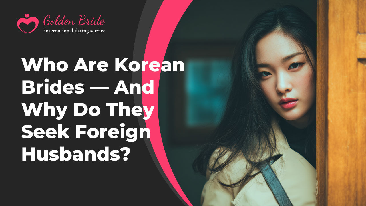 Who Are Korean Brides — And Why Do They Seek Foreign Husbands?
