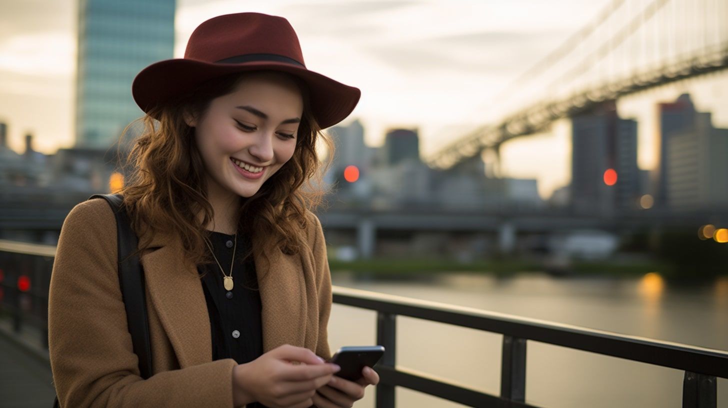 she quickly responds to the messages you send