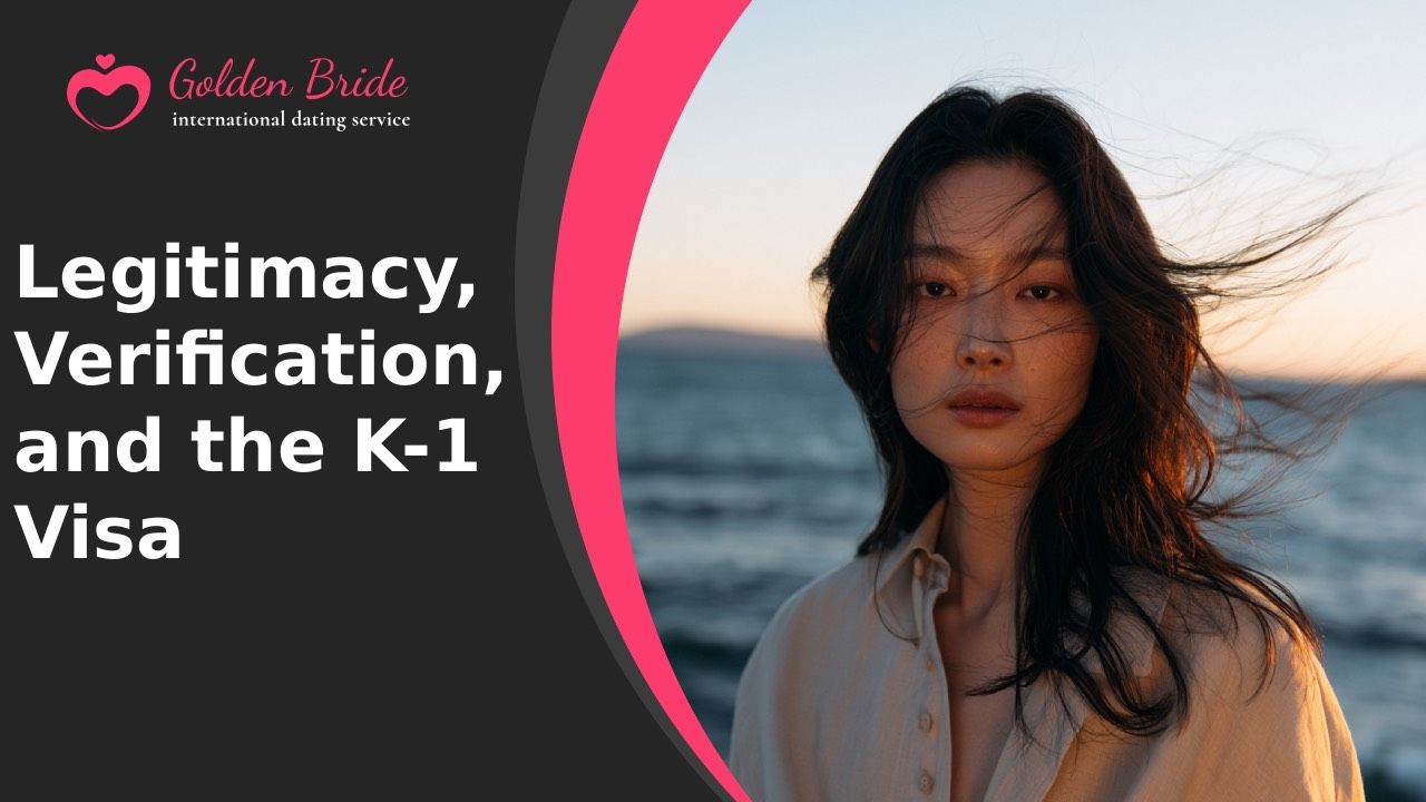 Verification checkmark representing GoldenBride's profile review process for South Korea